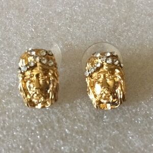 Rare Jesus stud earrings